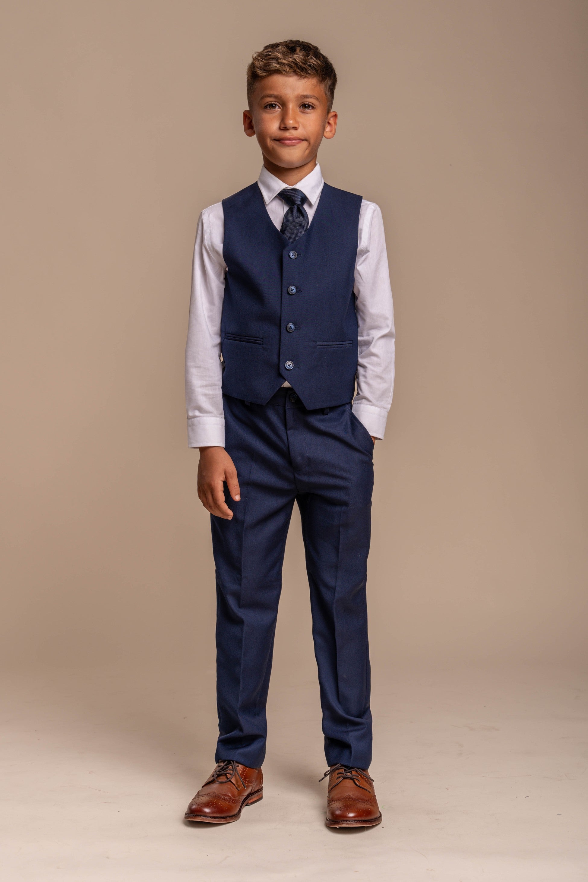 Slim Navy Suit for Boys – Navy Blue