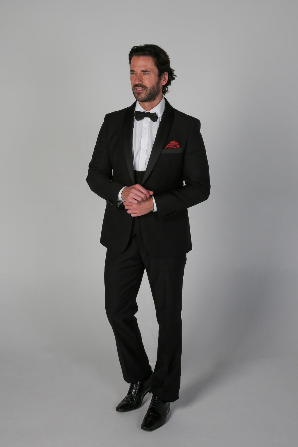 Mens Black Tailored Fit Tuxedo Dinner Jacket FORD