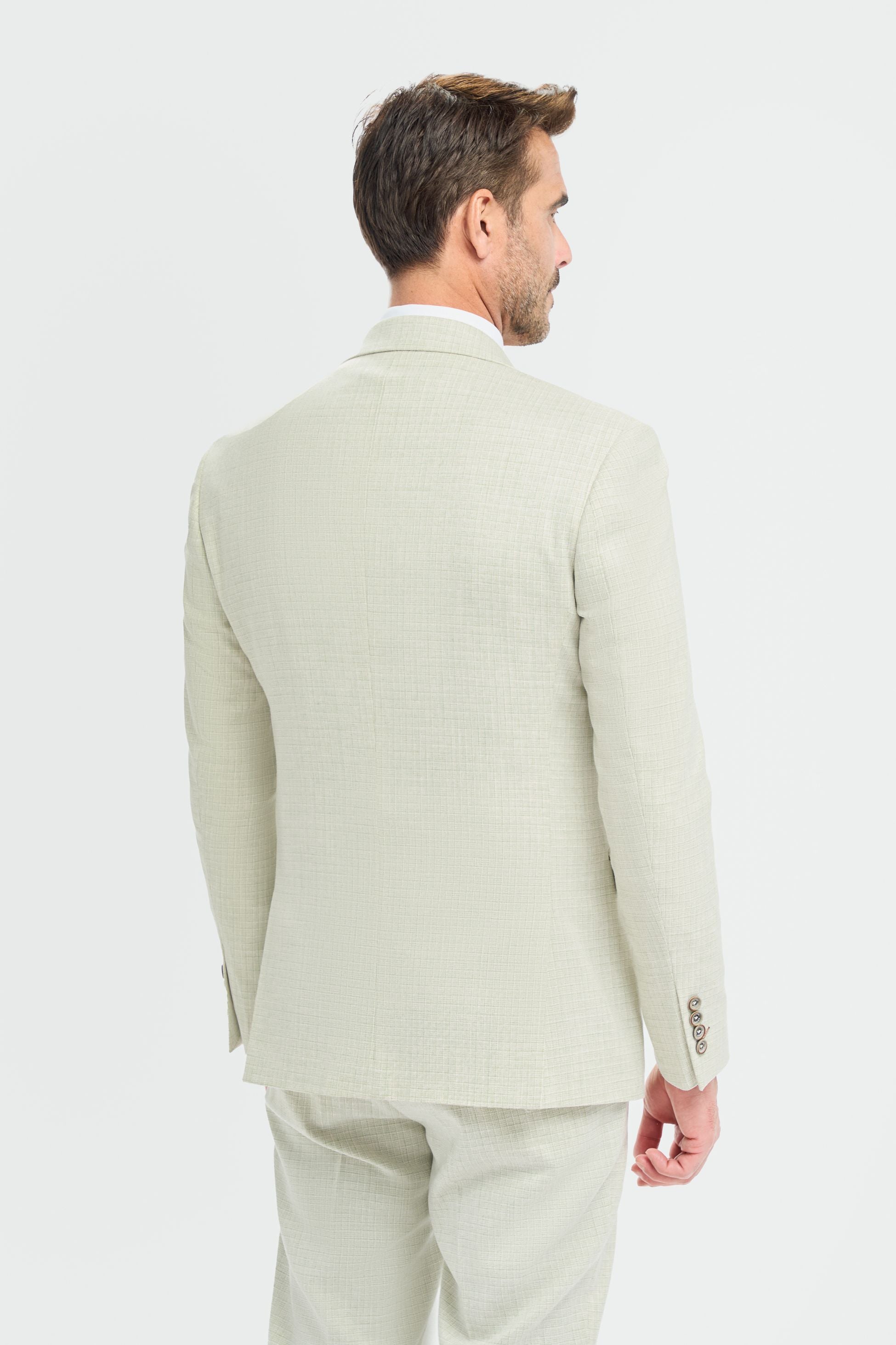 3-Piece Slim Green Suit for Men – Sage Green