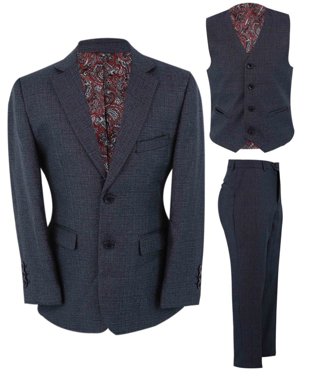 Tailored Navy Suit for Boys – Navy Blue