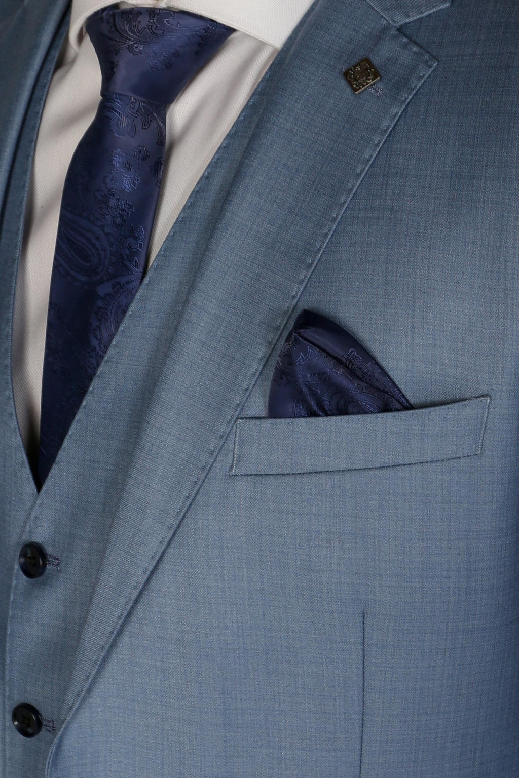 CHARLES Men’s Tailored Fit Blue Suit