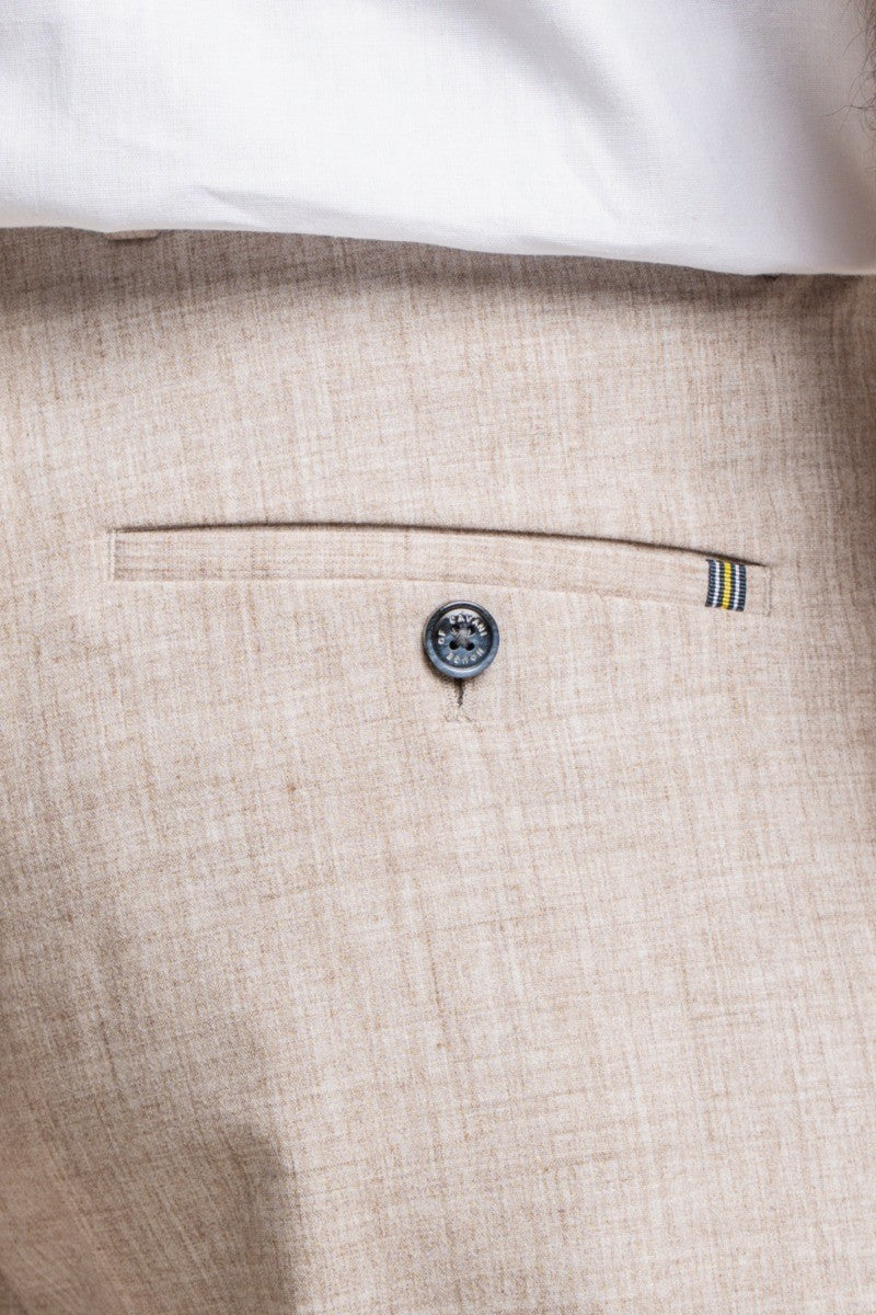 Men's Tokyo Slim-Fit Formal Trousers – Fawn Brown