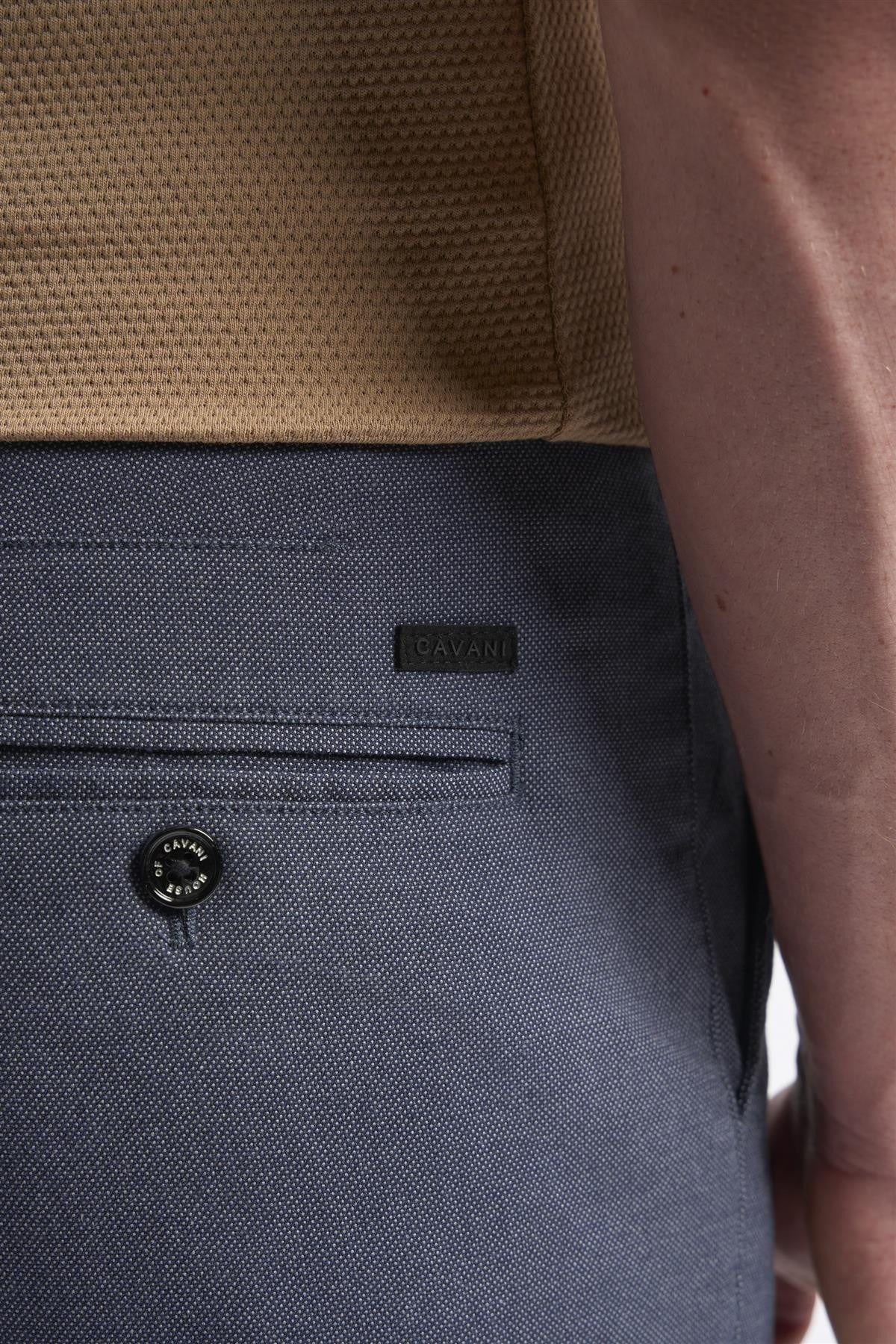 Men's Twill Dakota Chino Trousers - Navy Blue