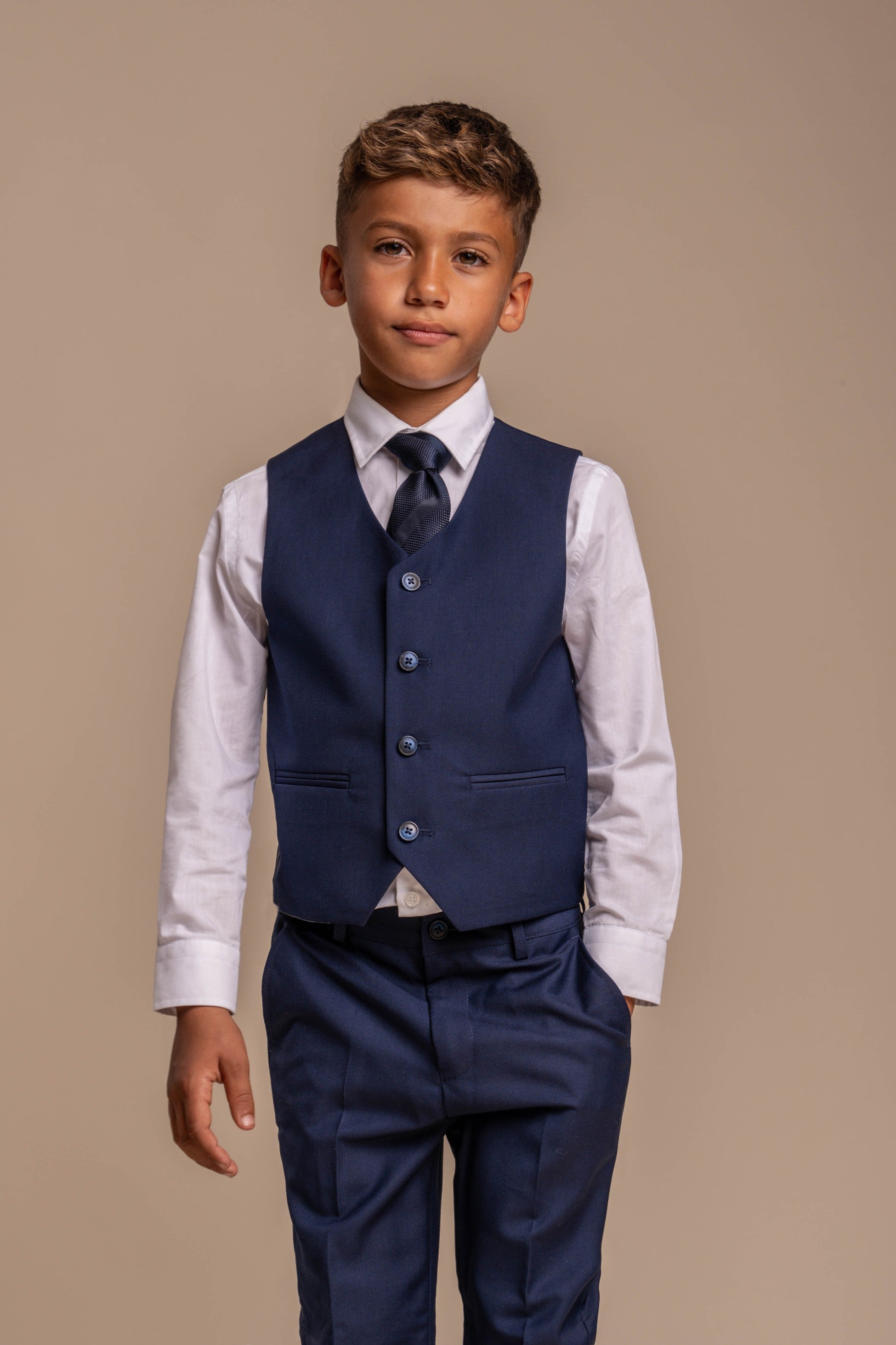 Slim Navy Suit for Boys – Navy Blue