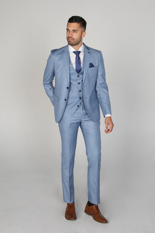 CHARLES Men’s Tailored Fit Blue Suit