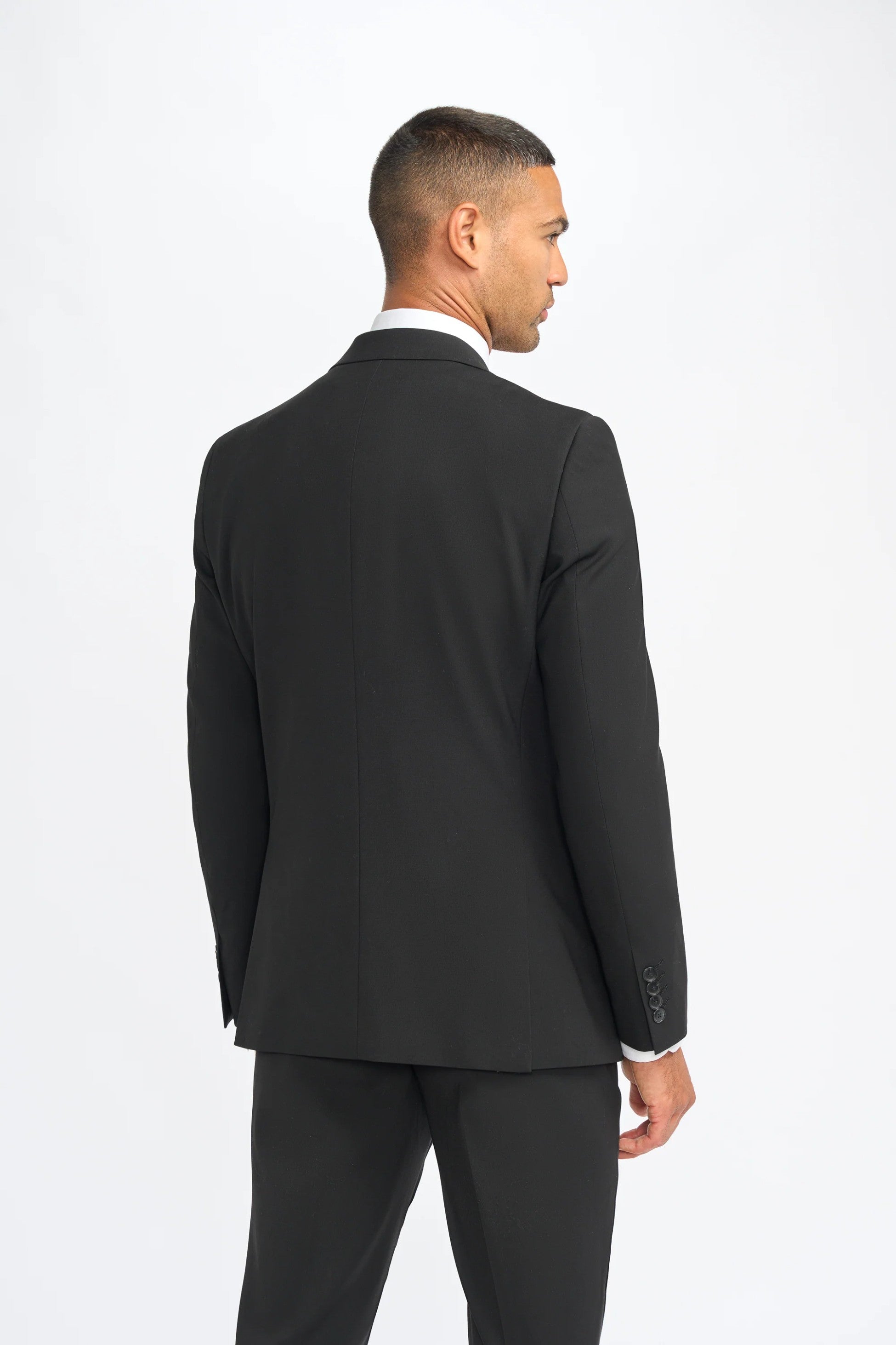 Mens Black Premium Slim Fit Suit Jacket MALIBU