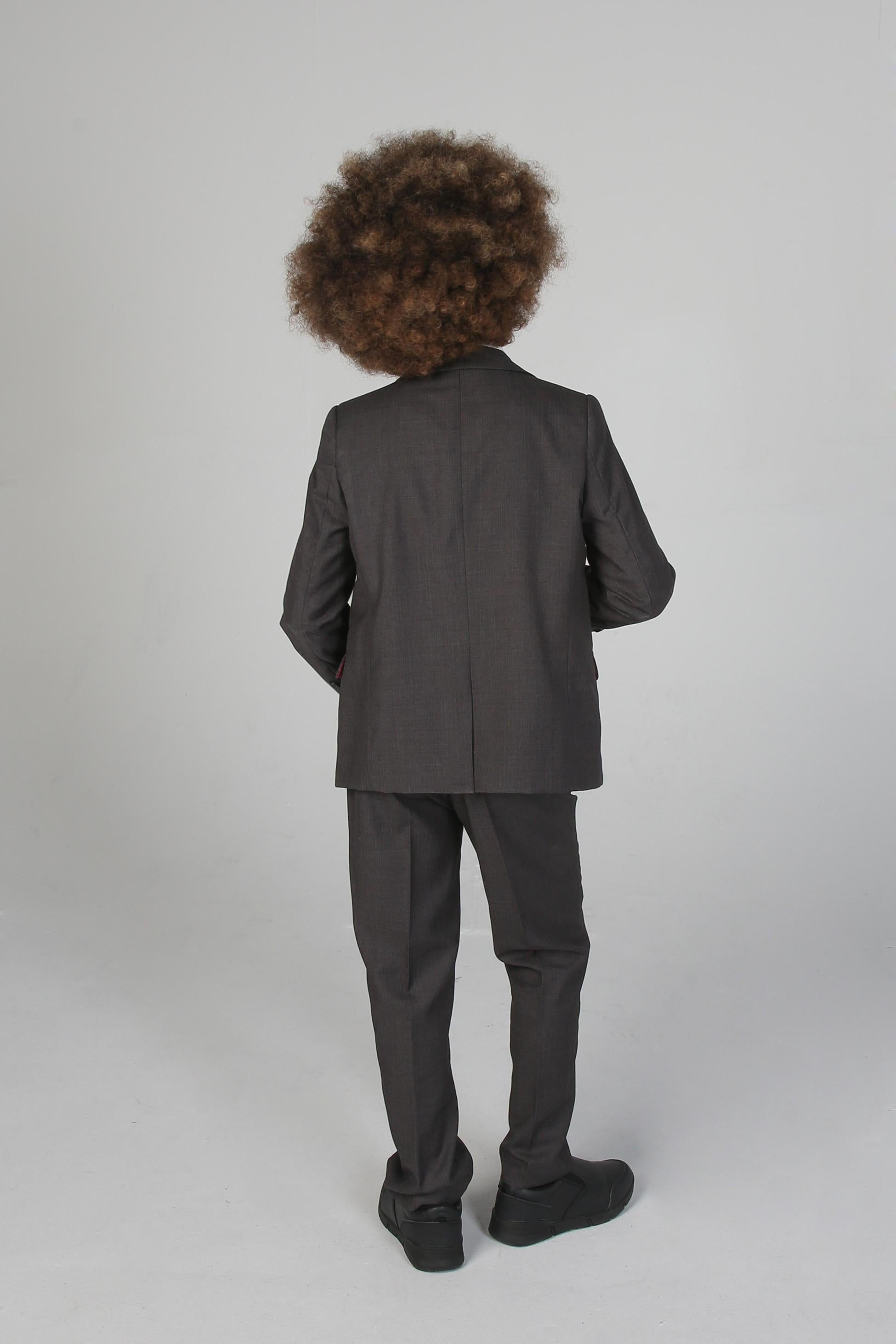 Tailored Grey Suit for Boys – Charcoal Grey