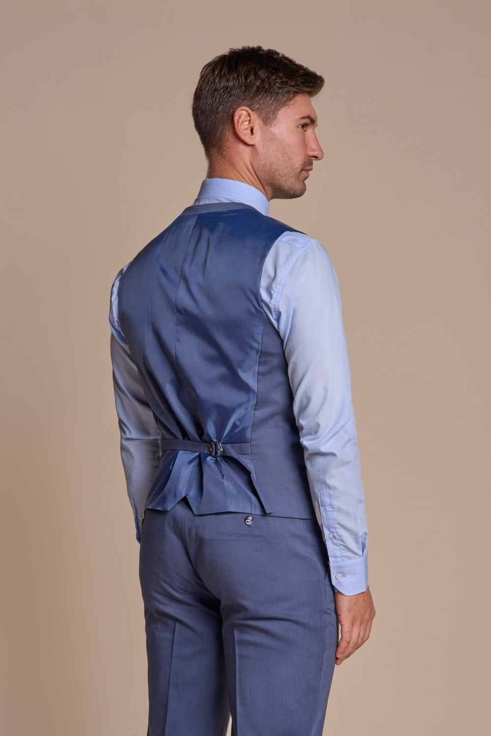 SPECTER Blue Men's Slim Fit Suit