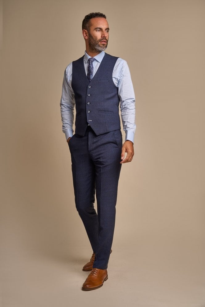 3-Piece Navy Suit for Men – Navy Blue