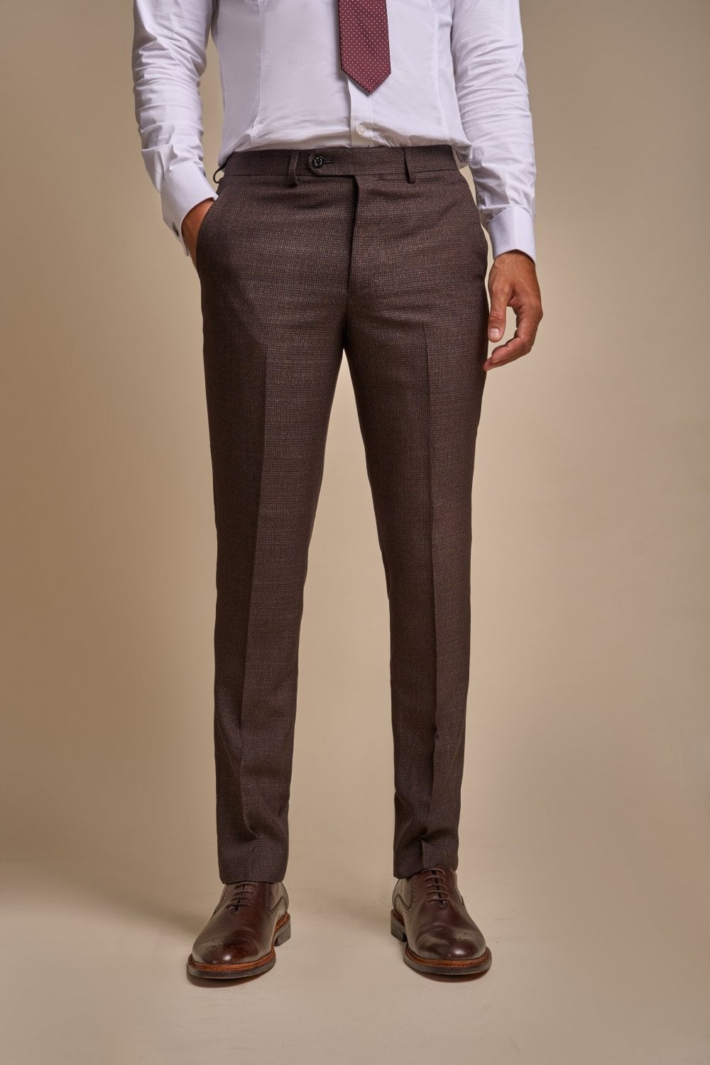 3-Piece Brown Suit for Men – Brown