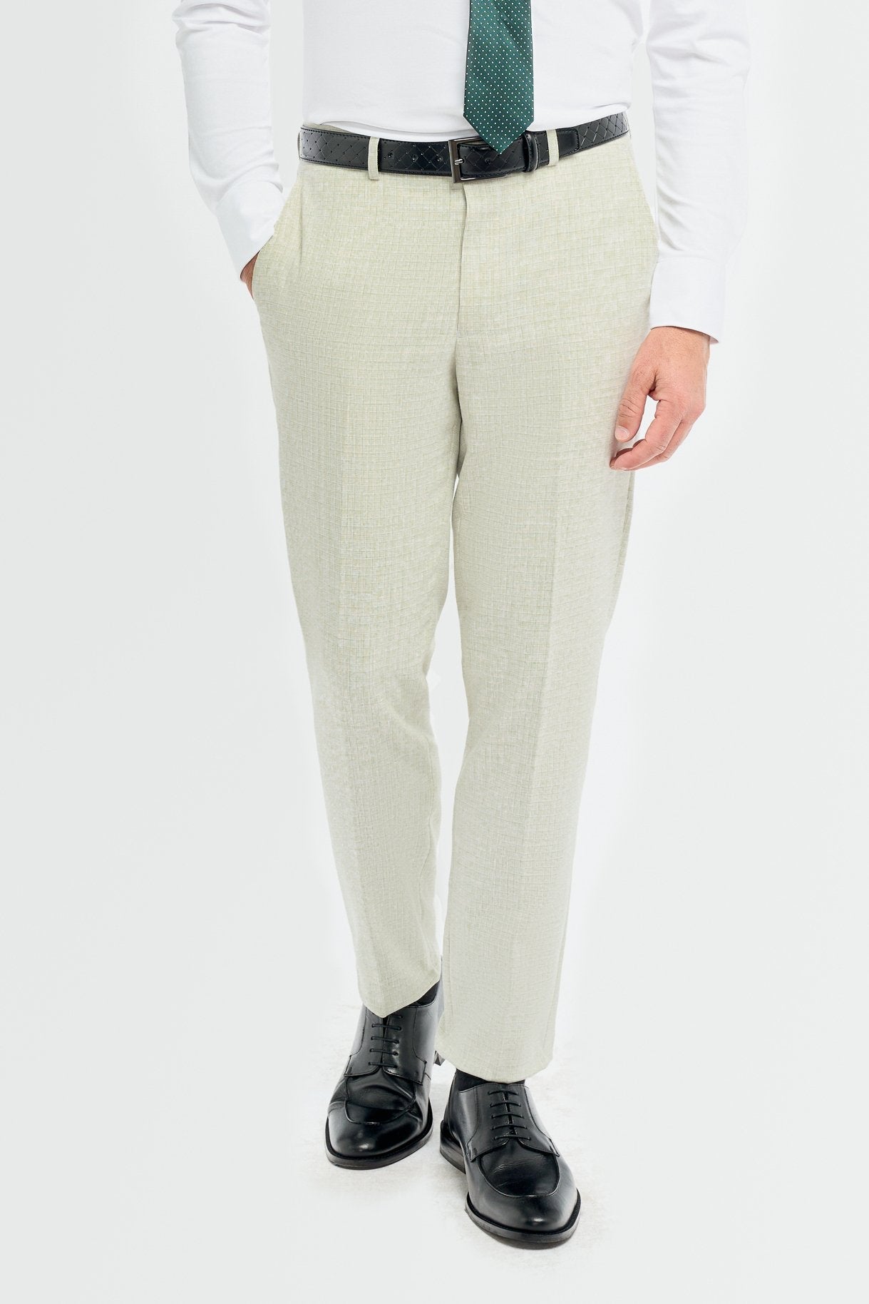3-Piece Slim Green Suit for Men – Sage Green