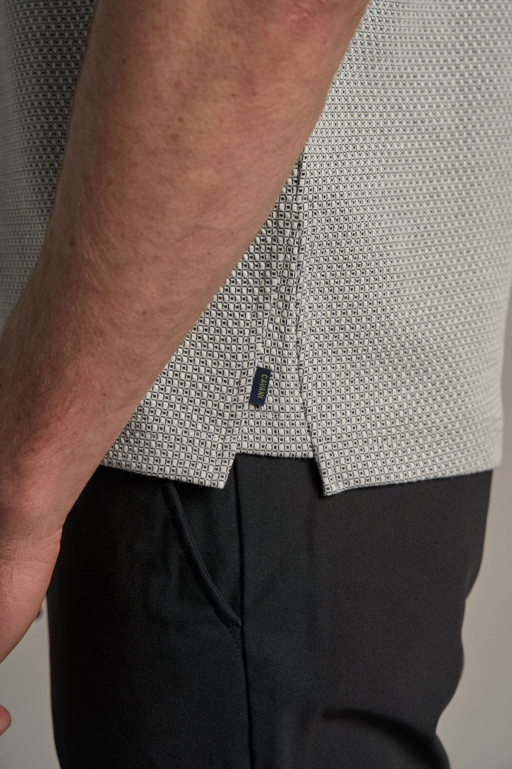 Mens Ecru Cotton Polo Shirt HARPOON