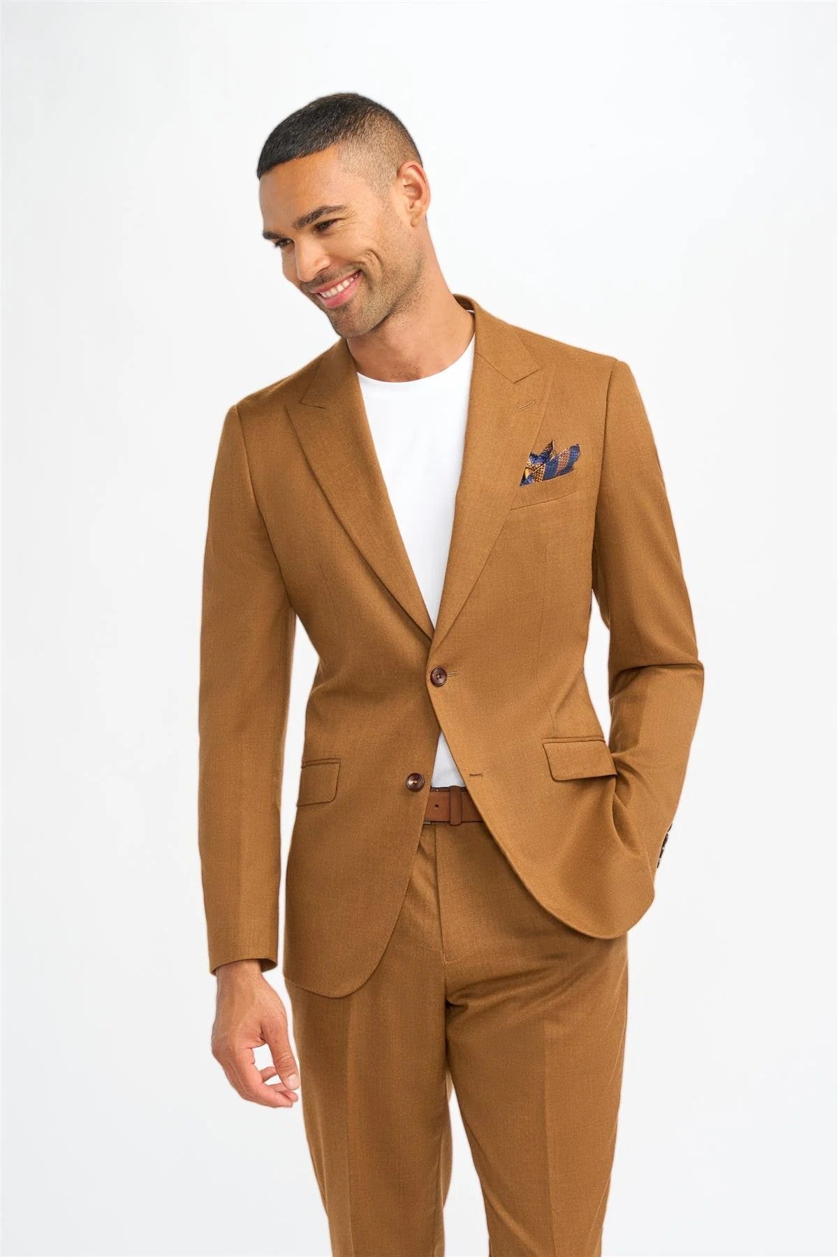 Mens sierra wool slim fit formal suit jacket JAMES premium tailoring
