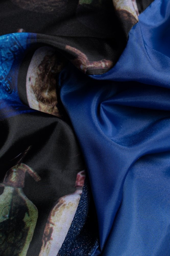 Mens Navy Blue Tweed Check Slim Fit Suit KAISER