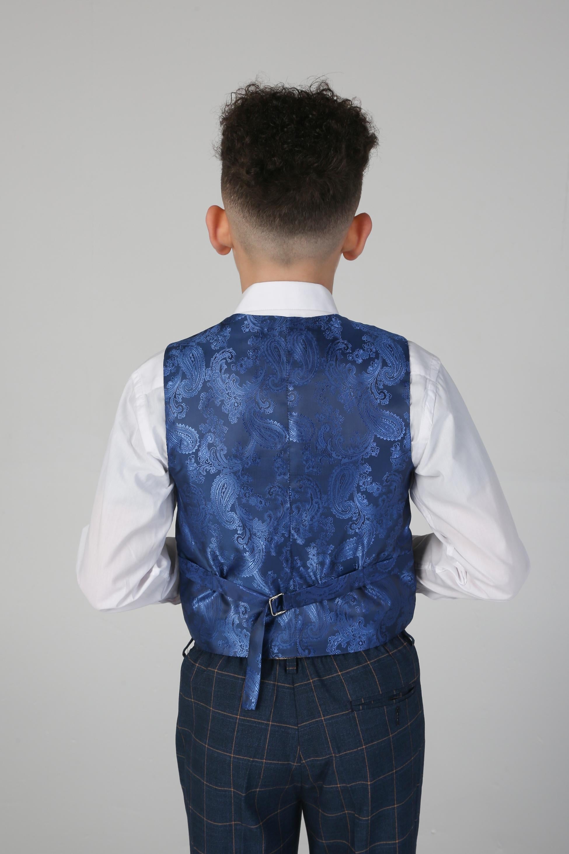 Tailored Blue Suit for Boys – Cornflower Blue