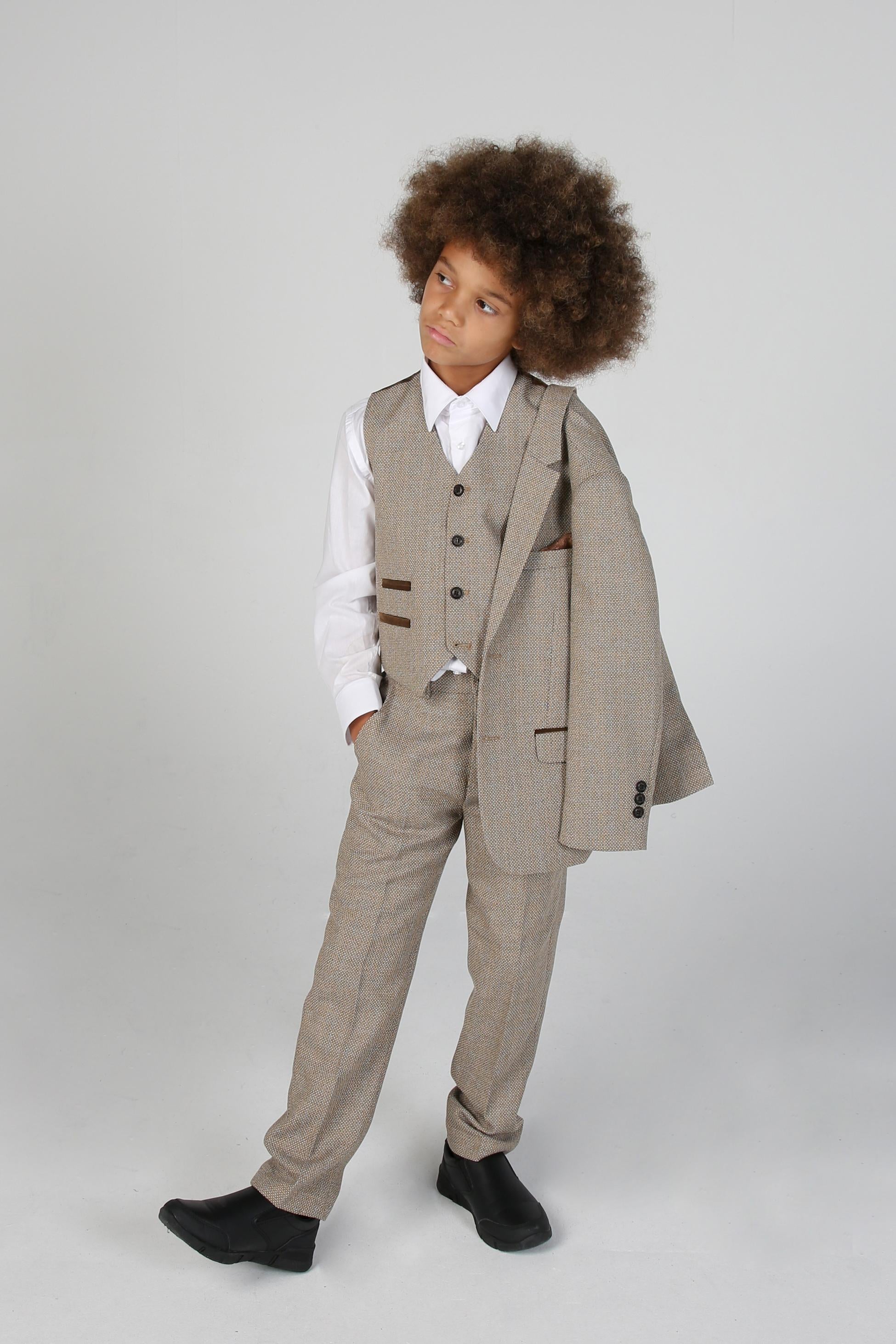 Tailored Beige Suit for Boys – Beige
