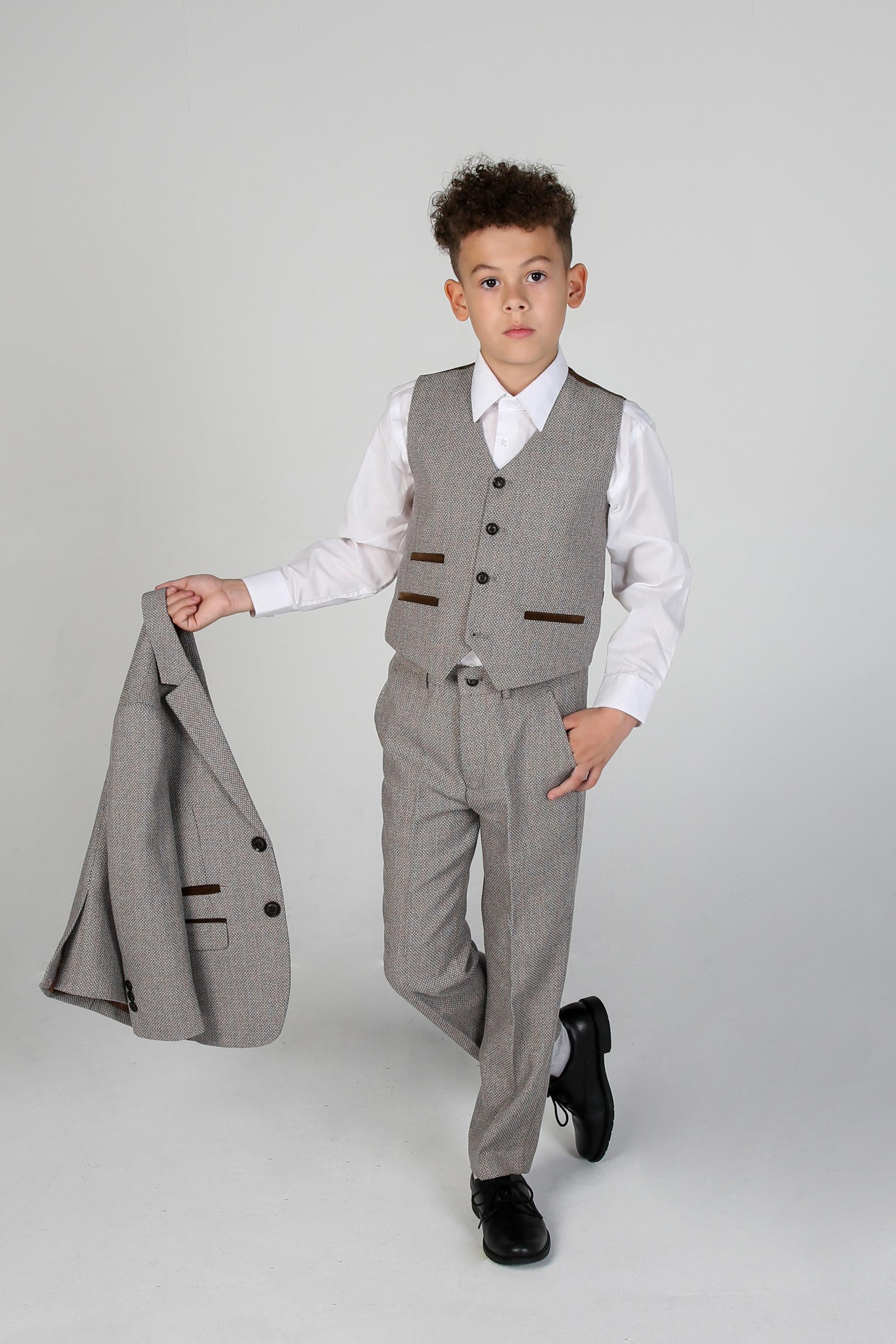 Tailored Cream Suit for Boys – Cream