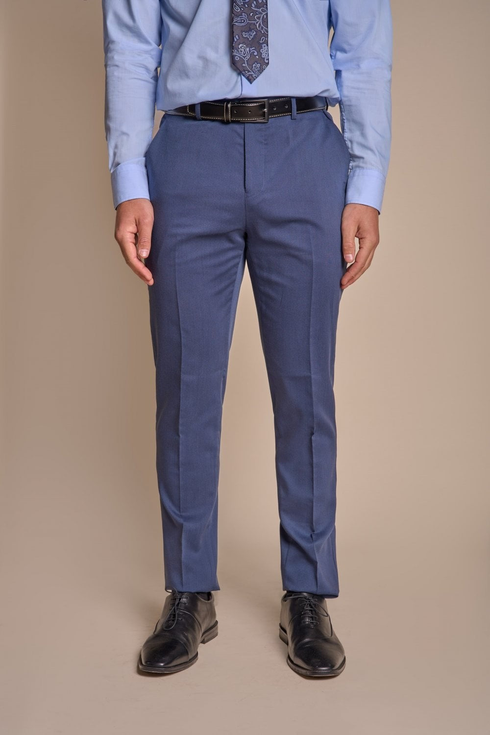 SPECTER Blue Men's Slim Fit Suit