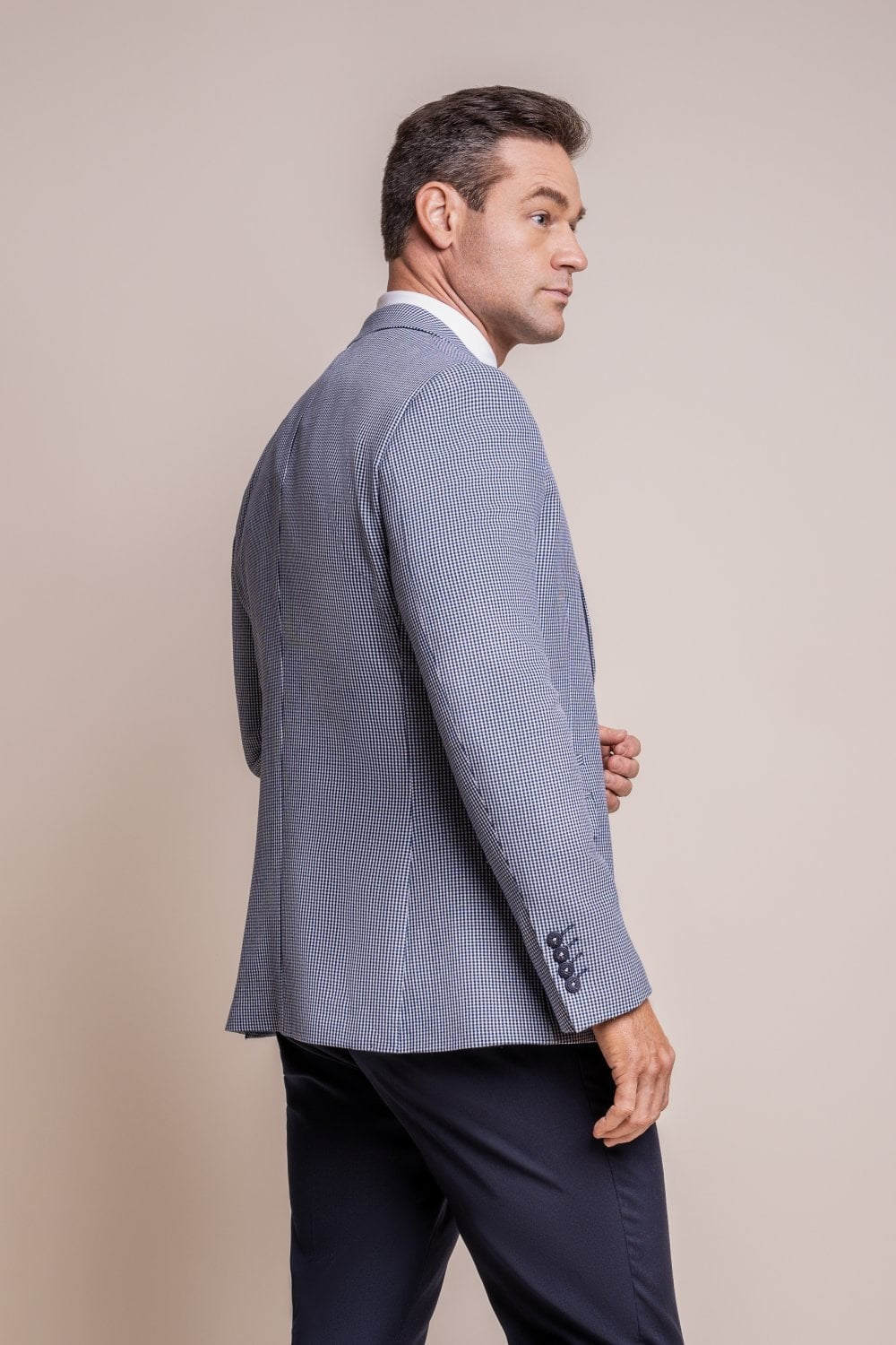 BARESI Blue Men's Slim-Fit Suit