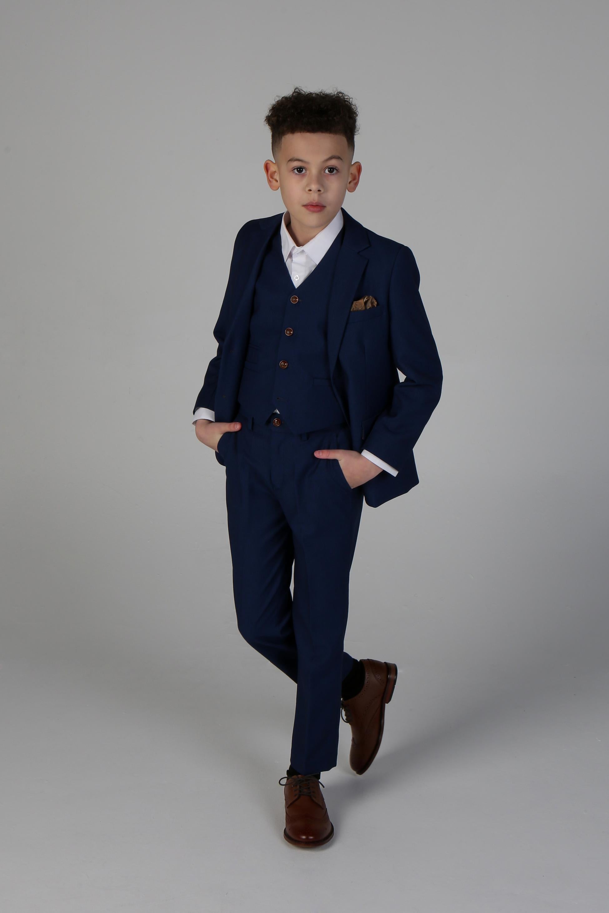 Tailored Blue Suit for Boys – Royal Blue