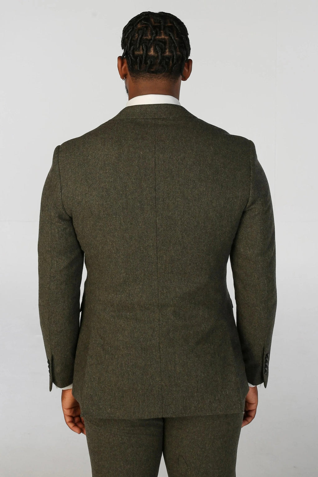 OSCAR Men’s Tailored Fit Wool Blend Green Suit