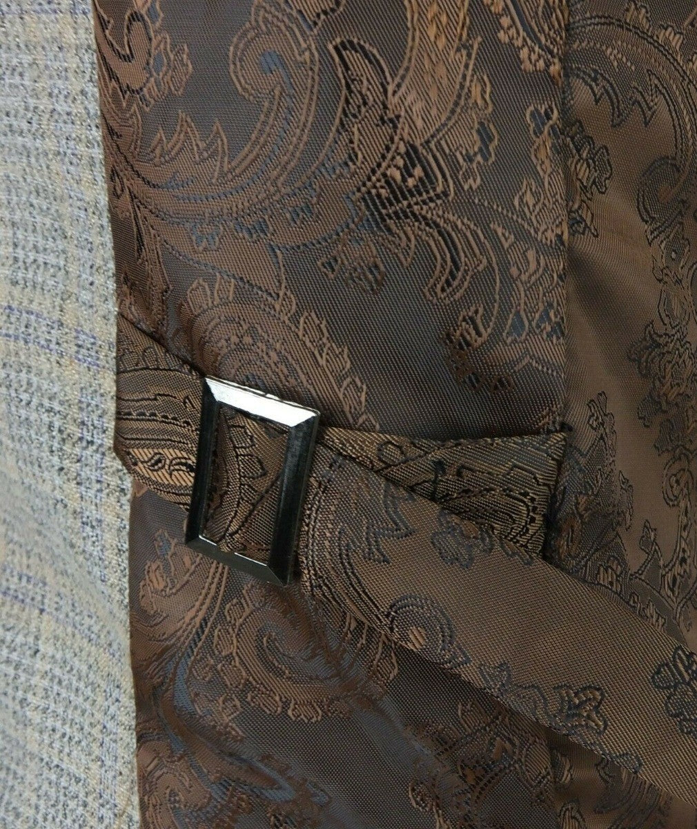 Tailored Beige Suit for Boys – Brown