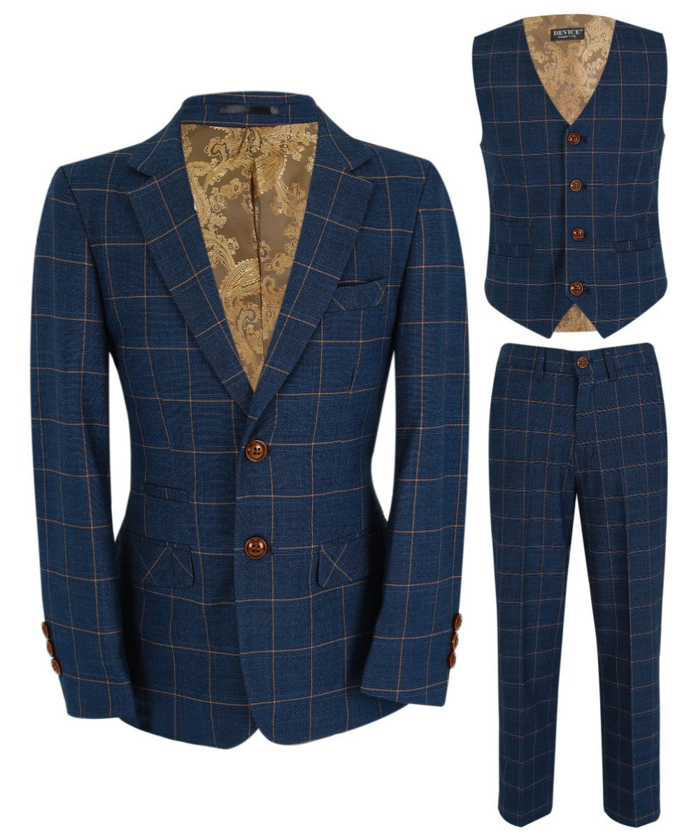 Tailored Blue Suit for Boys – Cornflower Blue