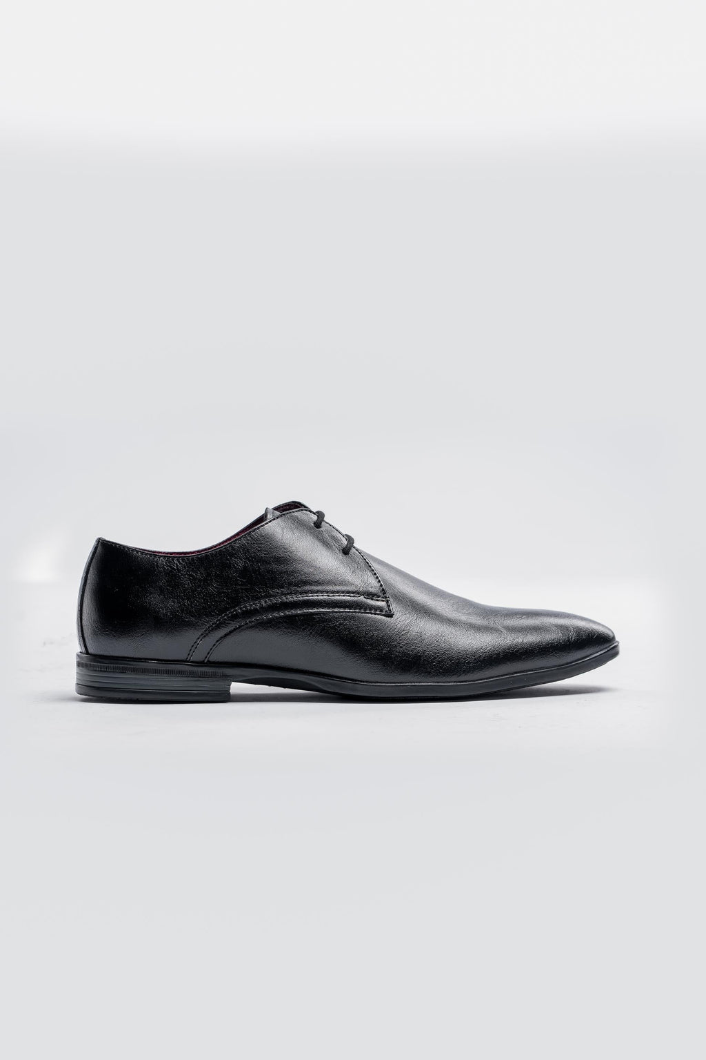 Mens Black Lace Up Derby Dress Shoes MALPI
