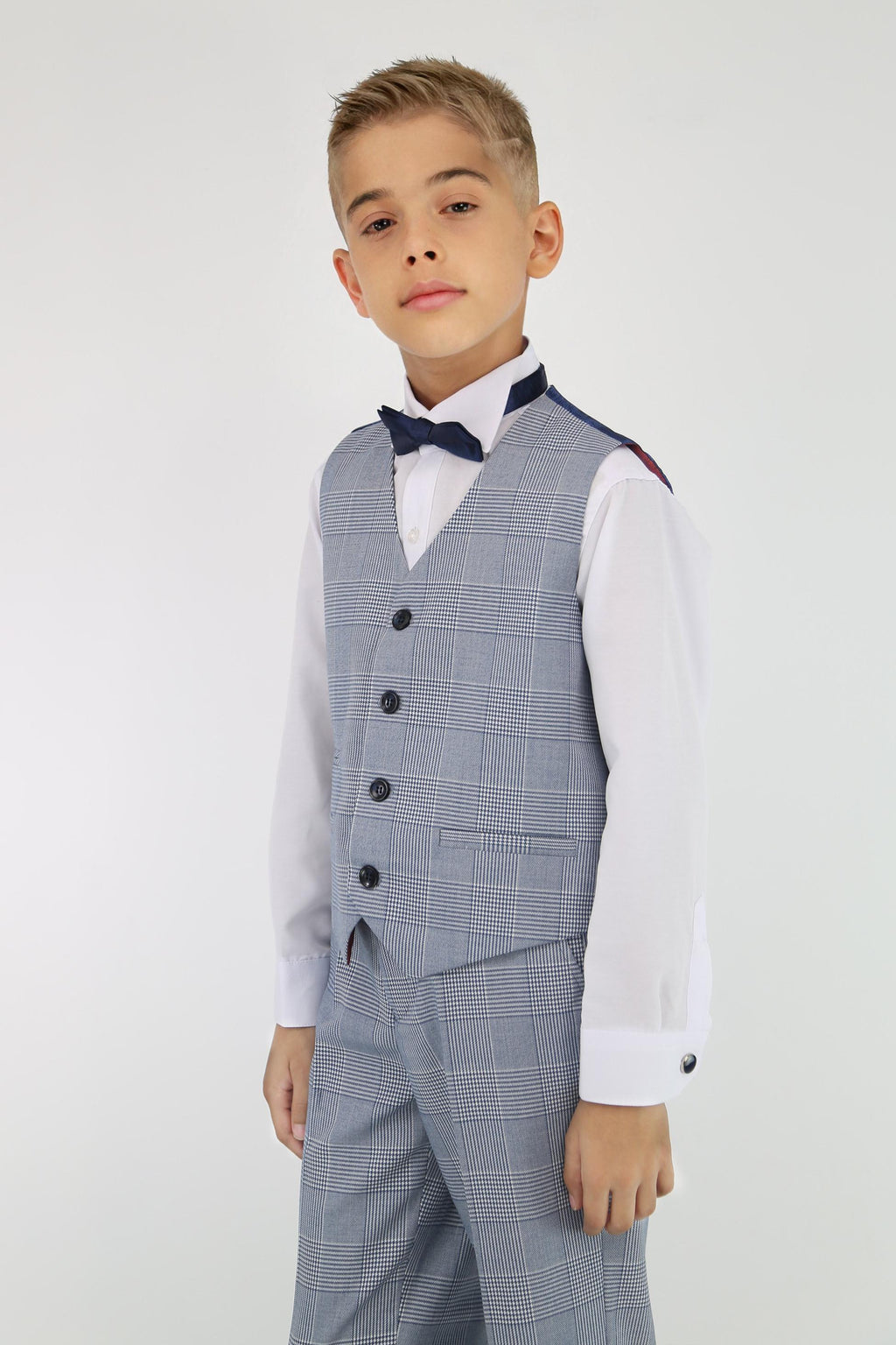 Tailored Blue Suit for Boys – Sky Blue