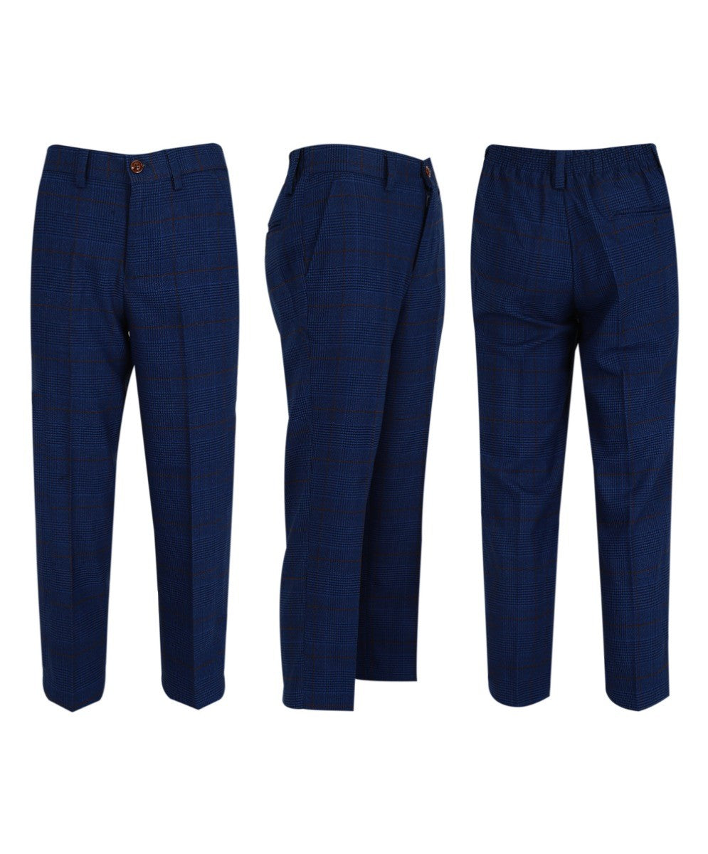 Tailored Navy Suit for Boys – Royal Blue