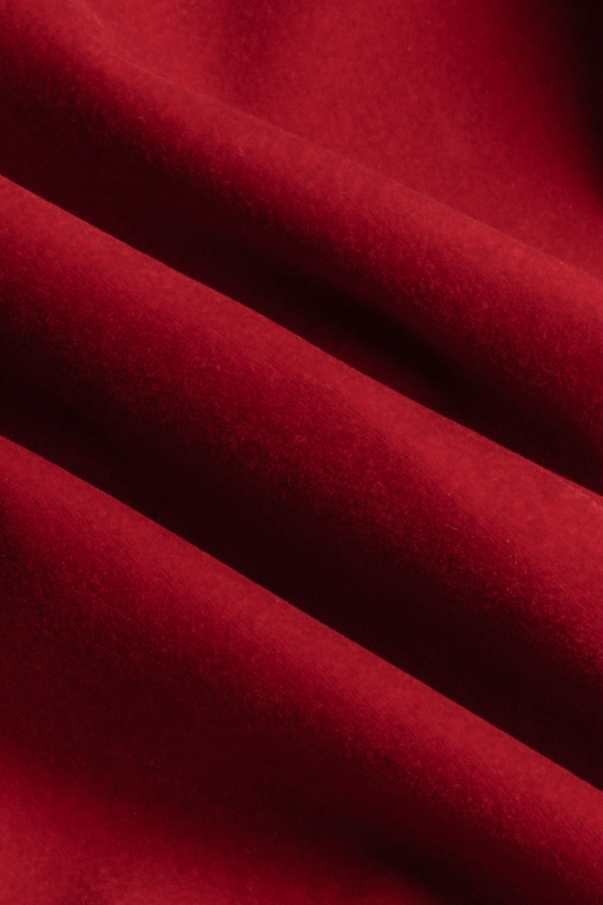 Mens Red Slim Fit Velvet Tuxedo Blazer ROSA