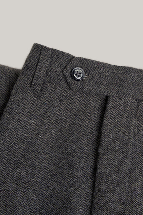 COSMO Grey Men's Herringbone Tweed Suit