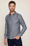 Men’s slim fit oxford shirt classic button-down