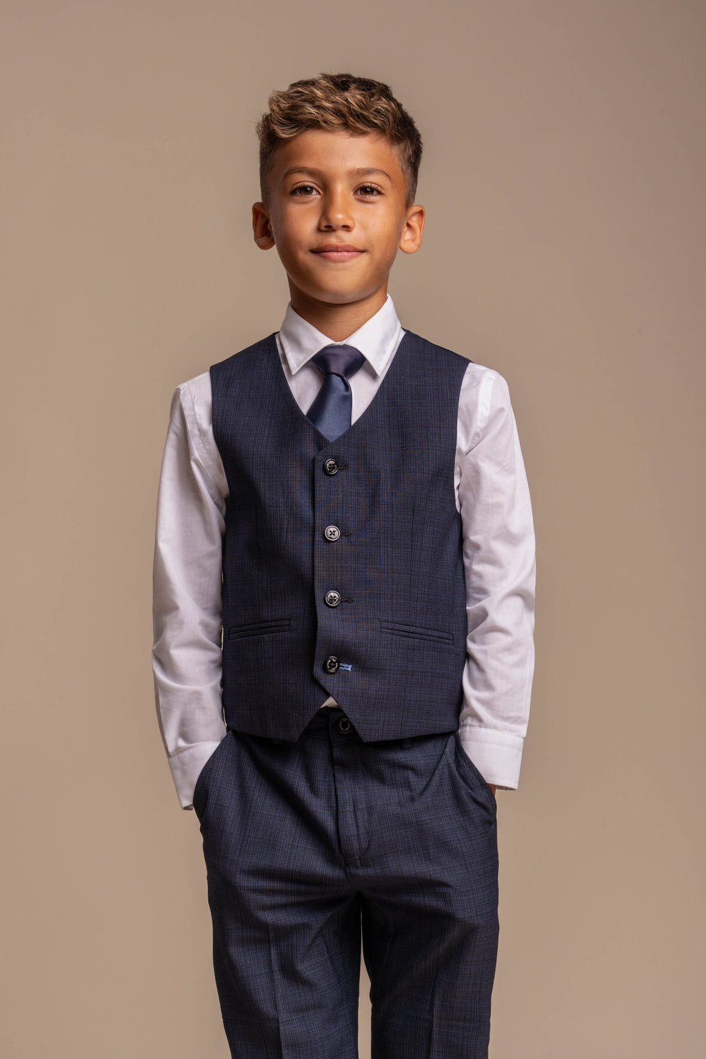 Slim Navy Suit for Boys – Navy Blue