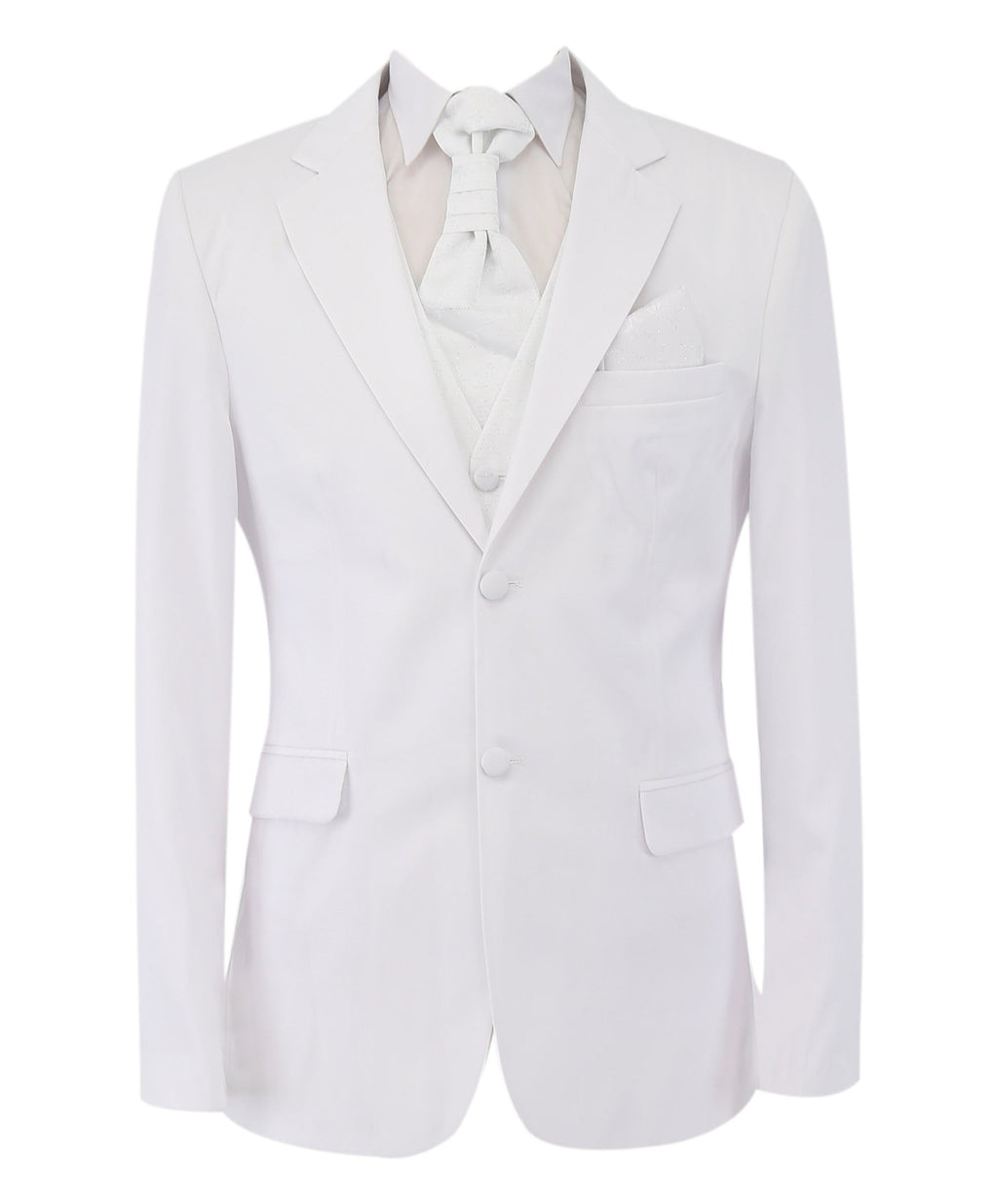 Gorgeous White Men's Slim Fit Formal Suit Set