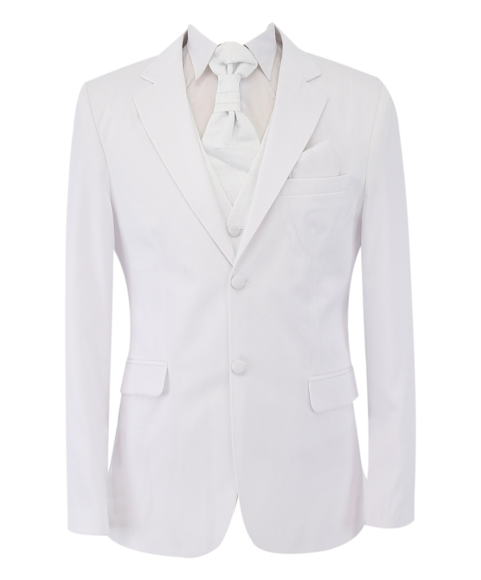 Gorgeous White Men's Slim Fit Formal Suit Set