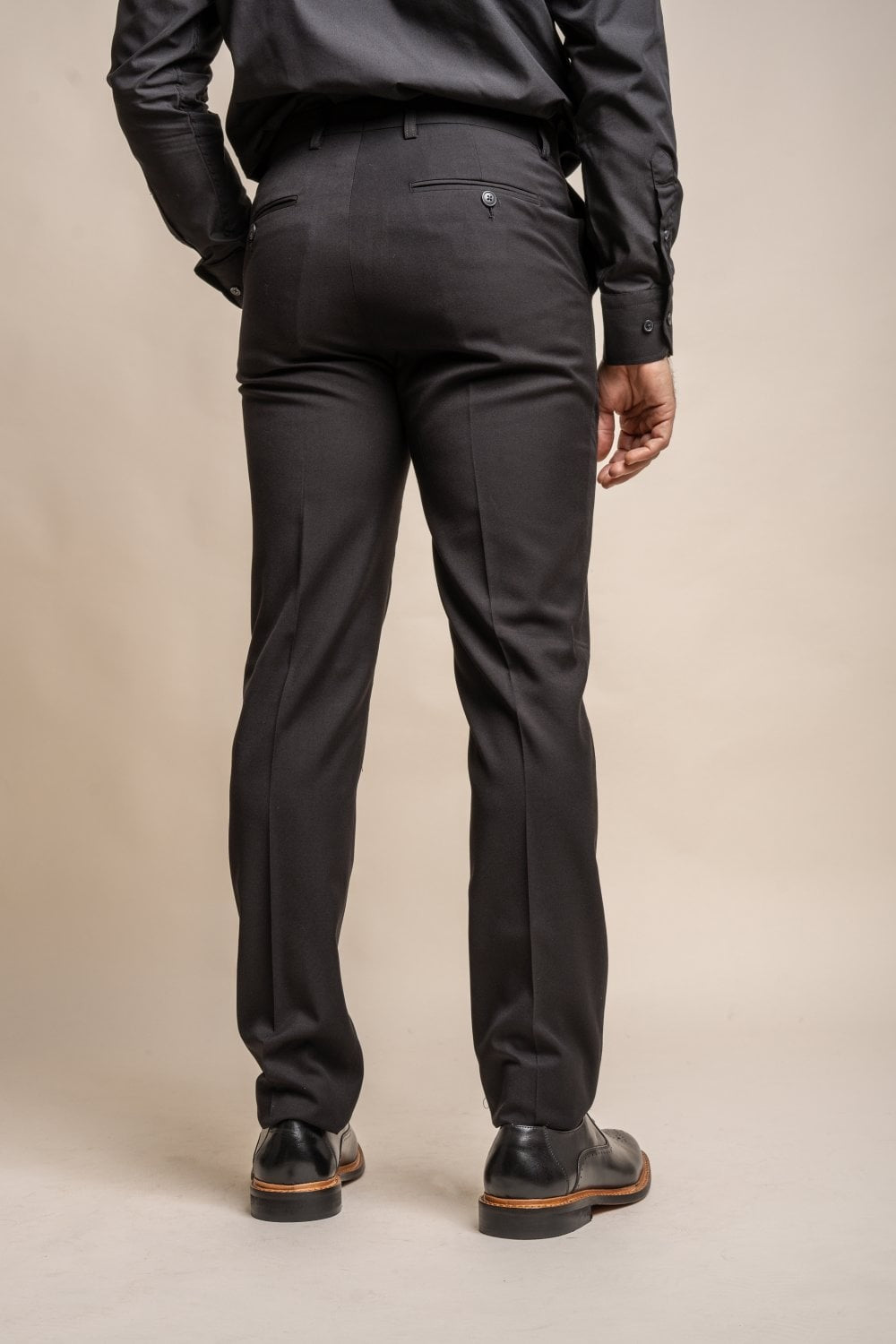 Slim Black Suit for Men – Black