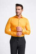 Men’s slim fit classic cotton shirt smart plain