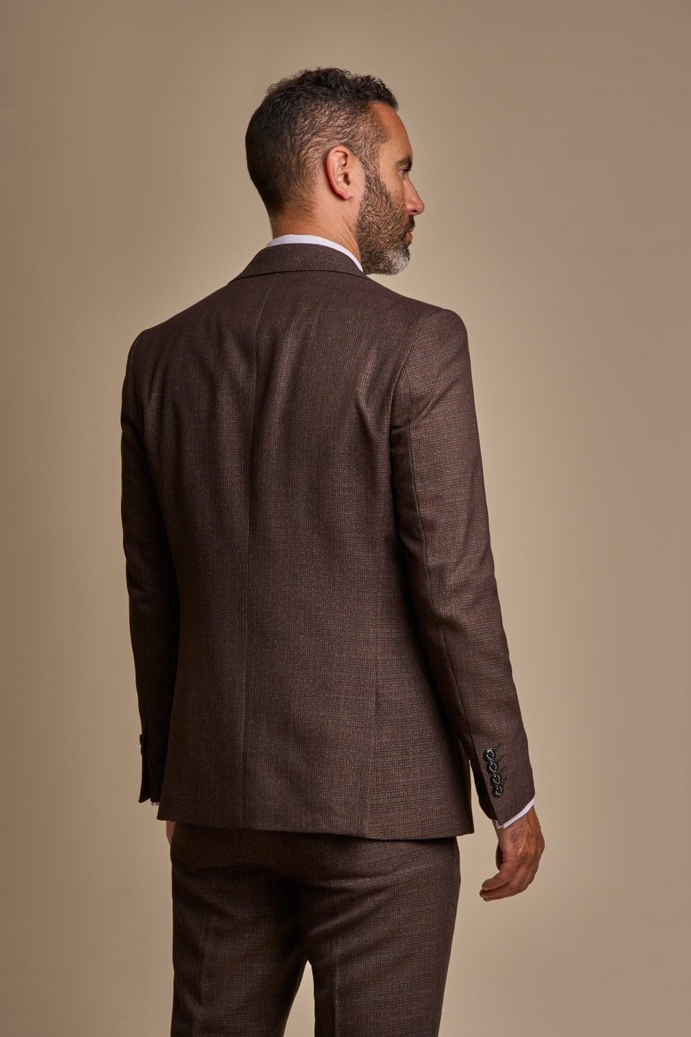 3-Piece Brown Suit for Men – Brown