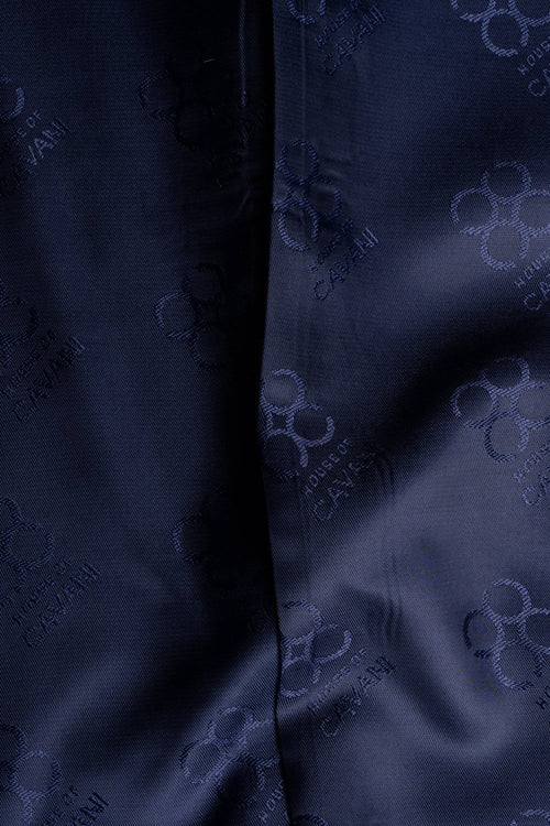 BARESI Blue Men's Slim-Fit Suit