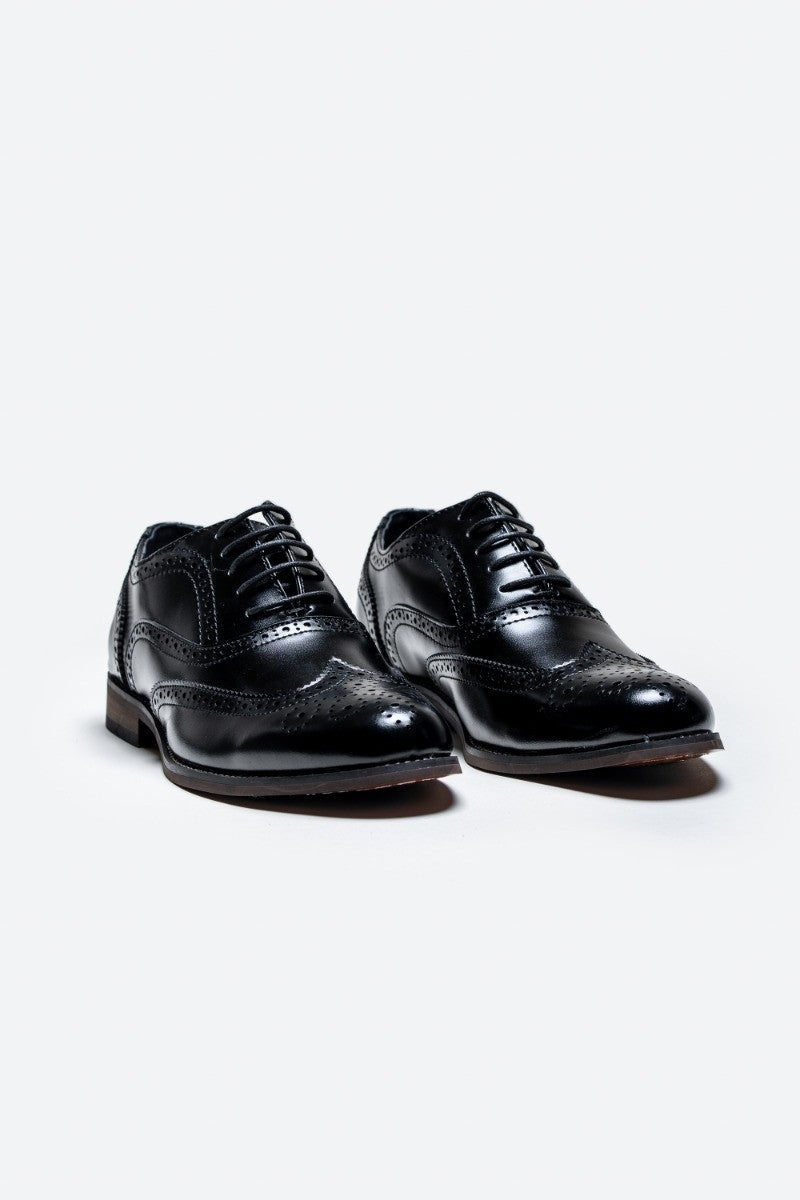 Men's black oxford brogue shoes, CLARK.