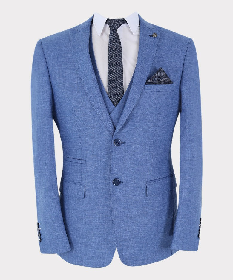 JAYDEN Men’s Tailored Fit Light Blue Suit