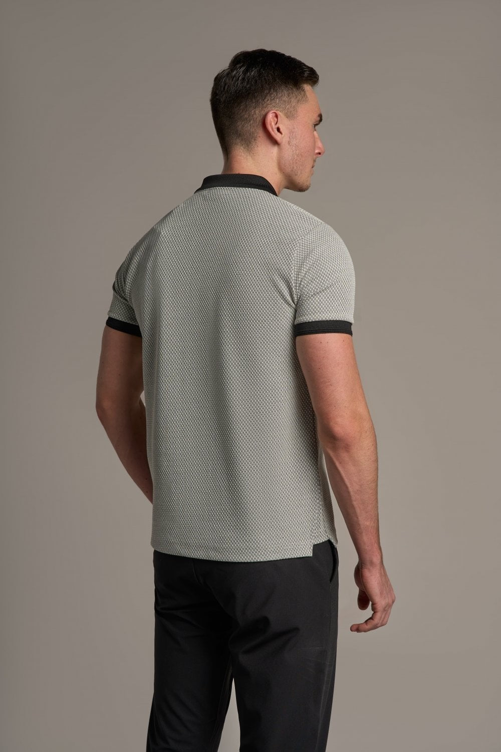 Mens Ecru Cotton Polo Shirt HARPOON