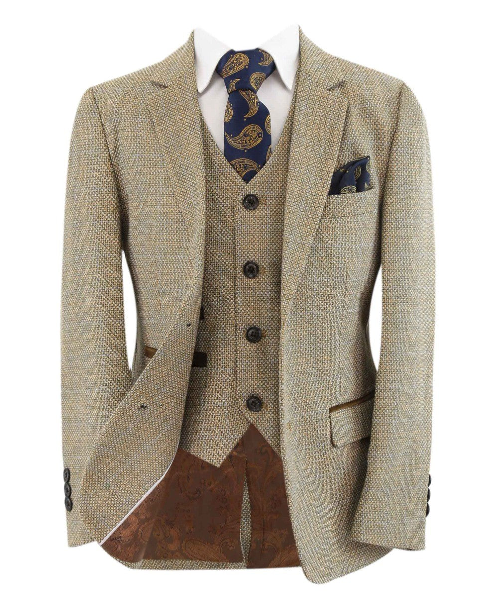 Tailored Beige Suit for Boys – Beige