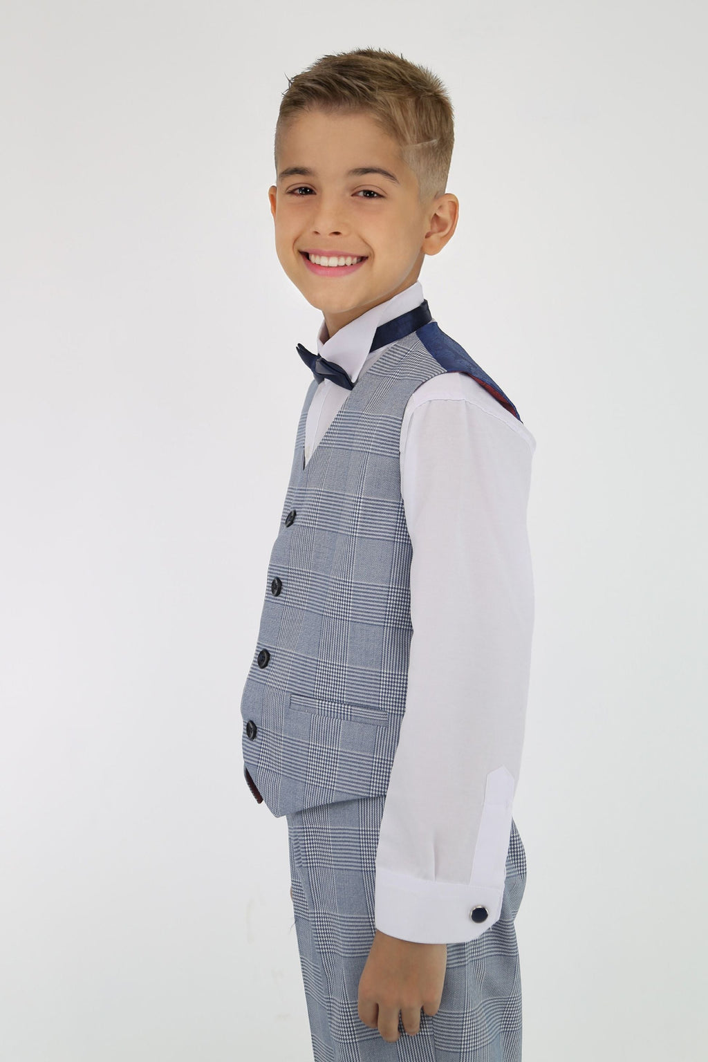 Tailored Blue Suit for Boys – Sky Blue