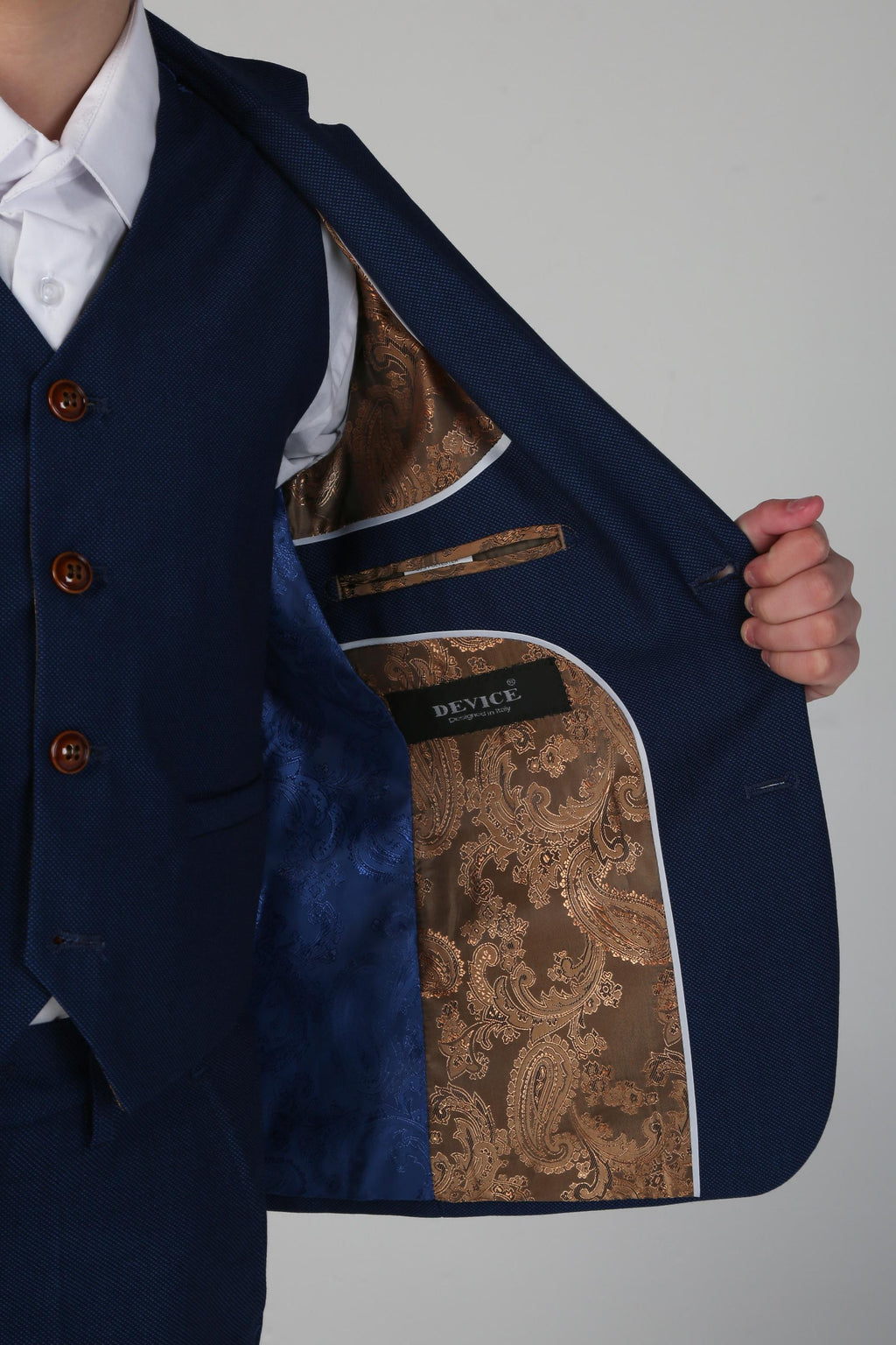 Tailored Blue Suit for Boys – Royal Blue