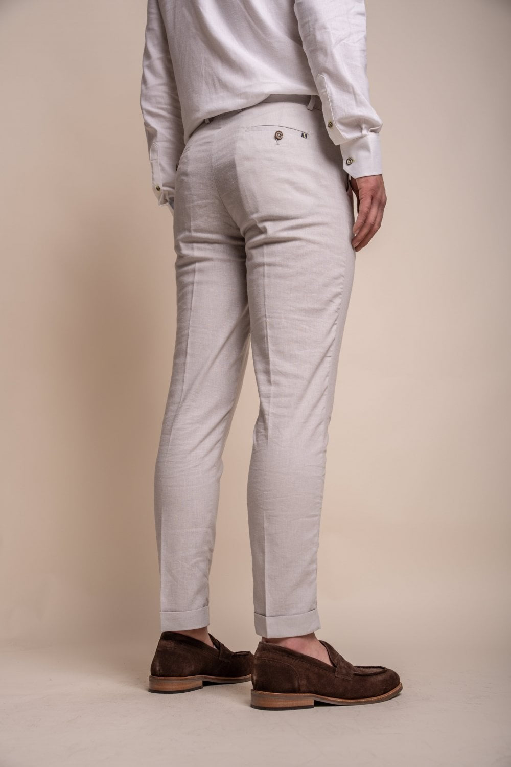 Men's Slim Fit Linen Blazer Collection ALVARI - Stone