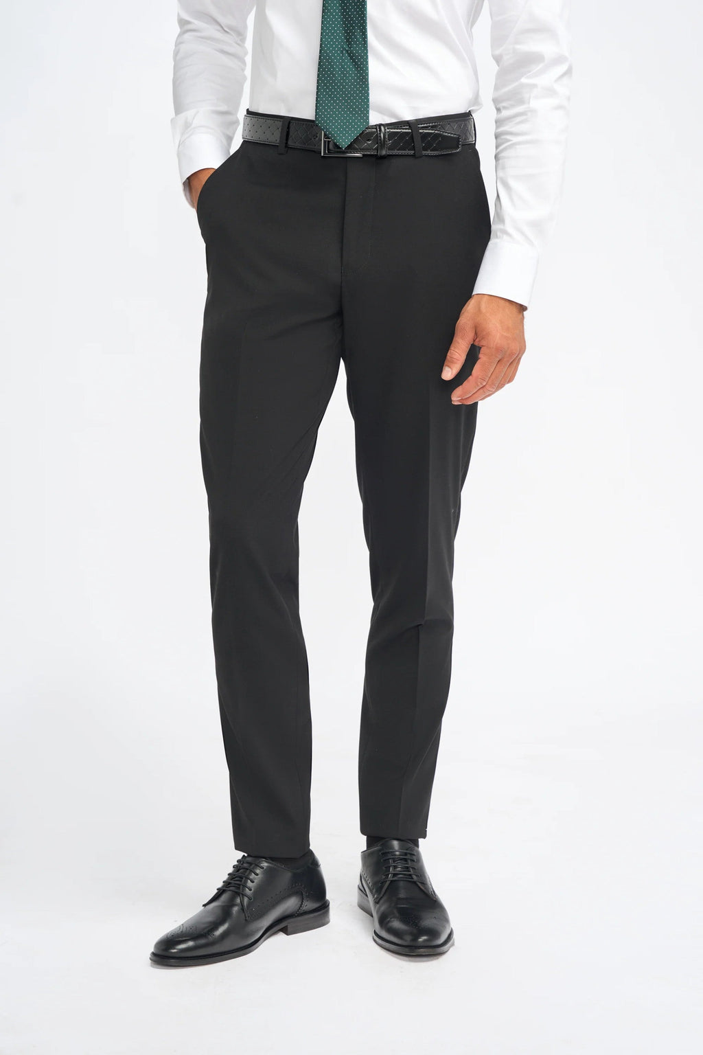 Slim Black Suit for Men – Black
