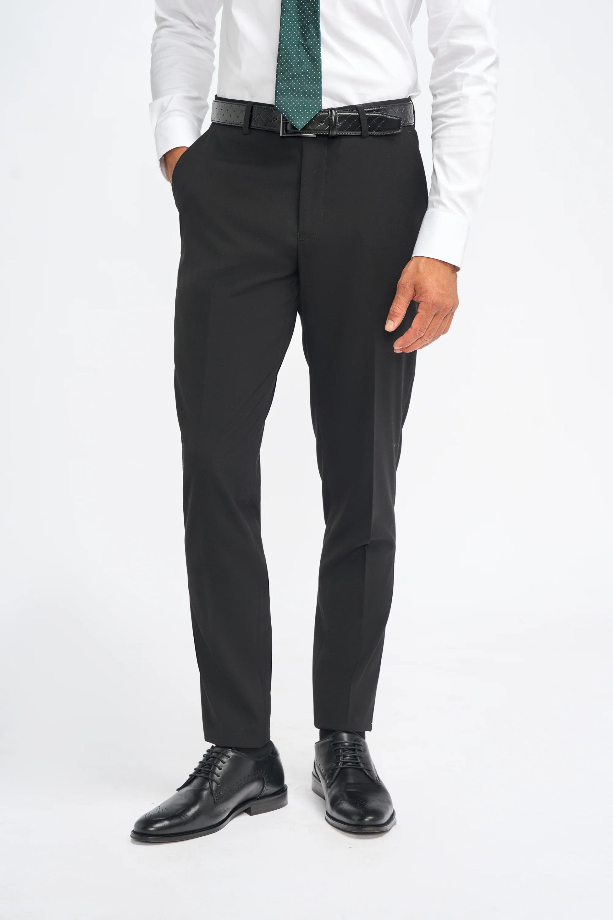 Slim Black Suit for Men – Black