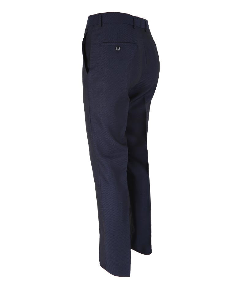 MYERS Navy Blue Men's Slim Fit Suit
